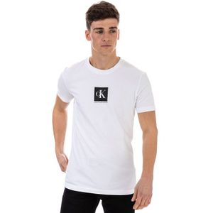 Calvin Klein - Slimfit T-shirt - Wit - Biologisch Katoen