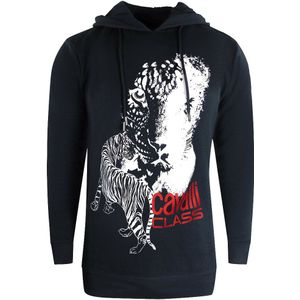 Cavalli Class - Zwarte Hoodie - Met Tijgerlogo