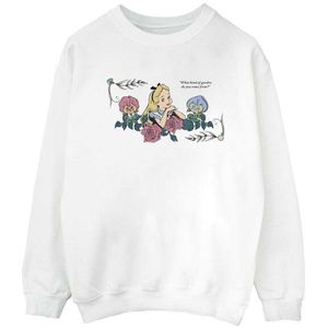 Li-cense Disney dames alice in wonderland what kind of garden sweatshirt