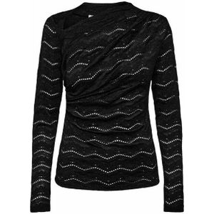 Haute L'Amitié - Blouse lange mouw - Zwart - HL10322