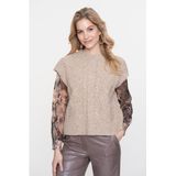 Geisha - Spencer Cable Argyle - Kaki - Dames