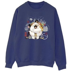 Li-cense Disney dames big hero 6 baymax groep knuffel sweatshirt