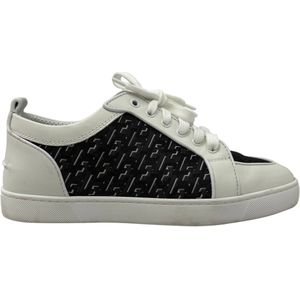 Christian Louboutin Rantulow Sneakers met Rubberafwerking in Witte Leer