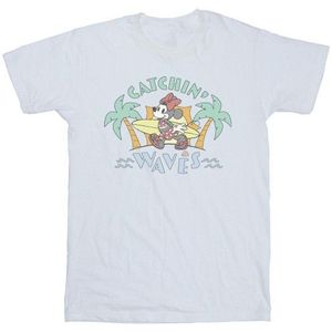Li-cense Disney heren minnie mouse catchin waves t-shirt