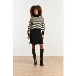 Smashed Lemon - A-lijnrok - Zwart - Gebreid