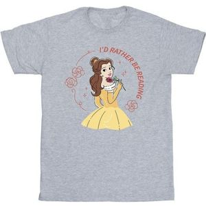 Li-cense Disney heren beauty and the beast i´d rather be reading t-shirt