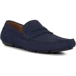 Dune - Bradlay - Suède Mocassinschoenen - Blauw - Instappers