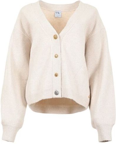 Maicazz, Dames, Truien, Beige, Maat: XS Leer,