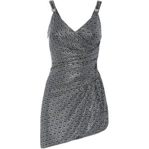 Philipp Plein - Evening Dress Monogram - Slipdress - Zwart - Polyester