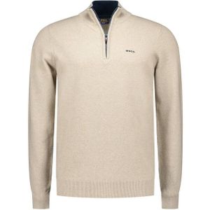 NZA - Christopher - Schipperstrui - Warm Beige - Halve Rits