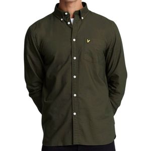 Lyle & Scott - Gevlekt Overhemd - Donkergroen - Lange Mouwen - 100% Katoen