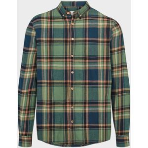 Kronstadt Flannel check shirt ks4206 ivy green/blue