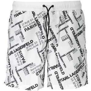 Logo Print Zwemshorts