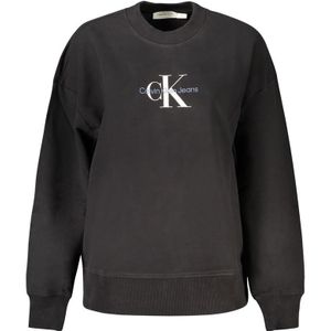 Calvin Klein, Dames, Sweatshirts & Hoodies, Zwart, Maat: XS Katoen,