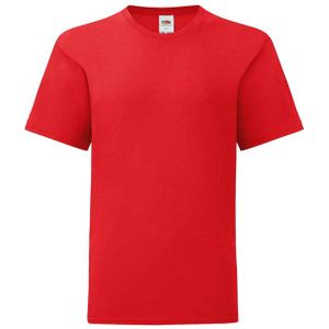 Fruit of the Loom - Iconisch T-shirt - Kinderen - Katoen - Korte Mouwen