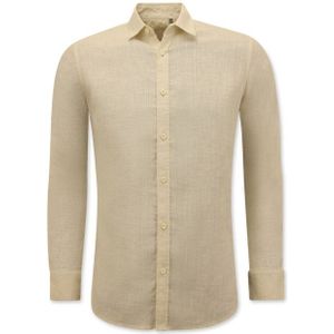 Linnen Overhemd - Licht Blauw - Regular Fit - Casual