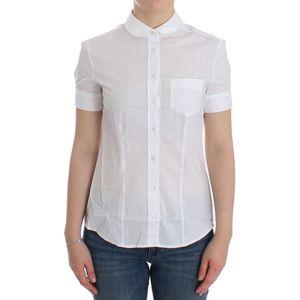 John Galliano Dames Witte Katoenen Hemd