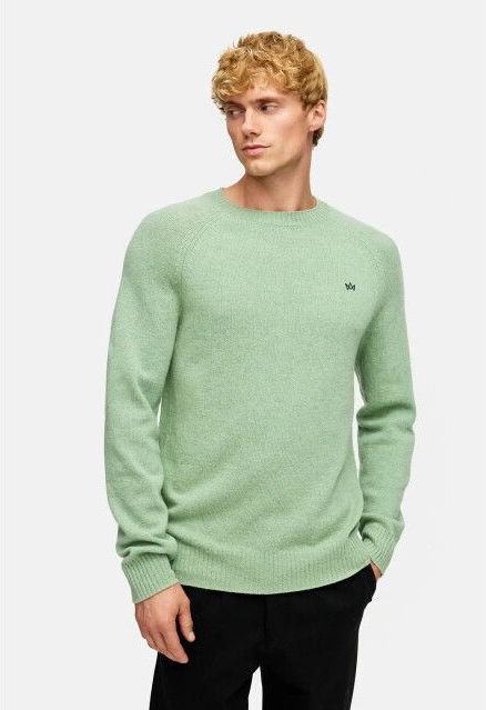 Kronstadt Trui 'Larson'  lichtgroen / zwart