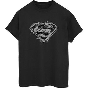 Li-cense Dc comics dames superman logo schets katoenen vriendje t-shirt