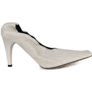 Bottega Veneta - Crunchpumps - Wit - 9 cm Bedekte Naaldhak