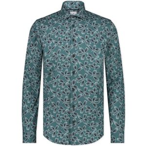 Blue Industry Bloemenprint stretch shirt