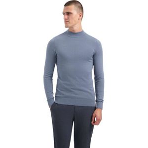 Saint Steve - Gebreide Trui - Blauw - Heren - Katoen - Model BEN