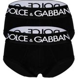 Dolce & Gabbana - Zwarte Katoenen Slips - Heren