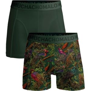 Muchachomalo Heren 2-pack boxershorts print/effen