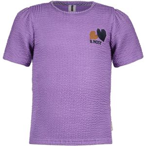 B.Nosy Meisjes t-shirt gesmokt met embleem