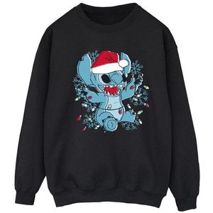 Li-cense Disney dames lilo and stitch kerstlichtjes schets sweatshirt