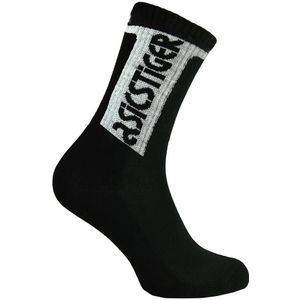 Asics - Big Logo Crew - Herensokken - Zwart/Wit