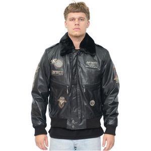 Heren - Leren Bomberjack - Wellington - 100% Premium Ultrazacht Nappaleer