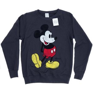 Li-cense - Disney Dames Sweatshirt - Mickey Mouse - Zwart - 80% Katoen, 20% Polyester