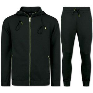 Top-Star - 5035 - Zomer Trainingspak - Zwart - Joggingpak Volwassenen