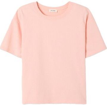 American Vintage - FIZ02AH - Top - Licht Beige - Korte Mouw