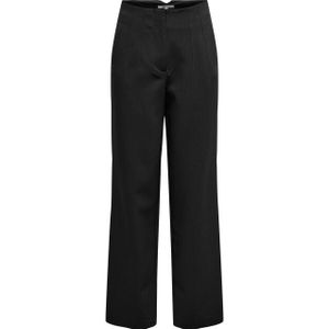 Only - Raven Life High Waist Slit Pant - Zwart - Dames Broek
