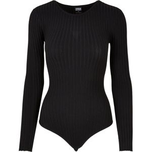 Urban Classics Dames ribbed gebreide bodysuit met lange mouwen