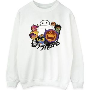Li-cense Disney dames big hero 6 baymax groep manga sweatshirt