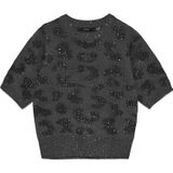 Vero Moda - Vmzuzu 2/4 O-neck Pullover - Dark Grey Melange - Dames