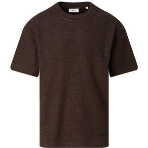 NN07 - Nat - T-shirt - Bruin - Korte Mouw
