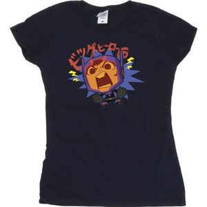 Li-cense Disney dames big hero 6 baymax hiro boos manga katoenen t-shirt