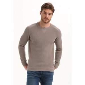 Gabbiano - Chenille Trui - Taupe - Mannen