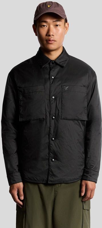 Lyle & Scott - Waterafstotend Geïsoleerd Overshirt - Zwart
