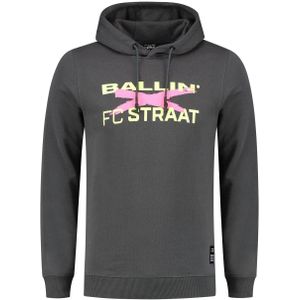 Ballin Amsterdam X FC Straat - Heren Slim Fit Hoodie - Grijs