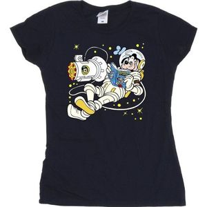 Li-cense Disney dames goofy lezen in de ruimte katoenen t-shirt
