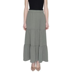 Jacqueline De Yong - Rok - Groen - 100% Polyester