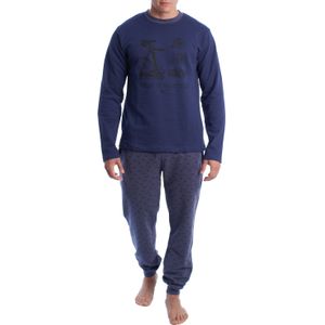 Heren winterpyjama van pluche katoen KLP6