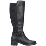 Rieker - 75490 - Knielaarzen - Zwart - Wijdte G