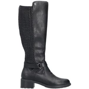 Rieker - 75490 - Knielaarzen - Zwart - Wijdte G