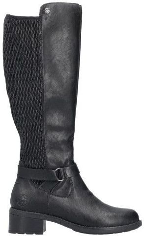 Rieker - 75490 - Knielaarzen - Zwart - Wijdte G